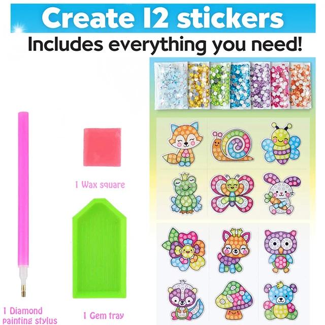 Kits de Pintura Adesiva para Crianças: Artesanato Criativo com Mosaicos e Pintura por Números, Ideal para Meninos e Meninas