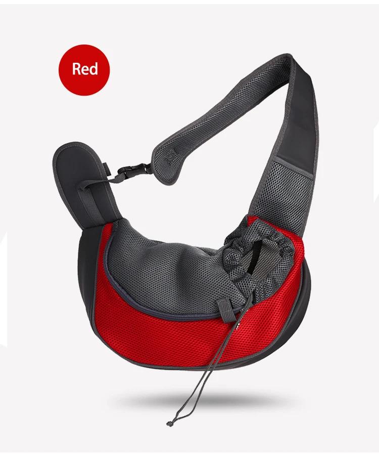 Cão de estimação estilingue transportadora mão livre malha respirável viagem ao ar livre saco estilingue seguro portador para cães pequenos gatos suprimentos para animais de estimação - Image 1