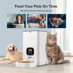 Alimentador Inteligente Pet Automático, Armazenamento De Alimentos Para Cães e Gatos, Alimentador De Viagem, Cronometrado - Image 6