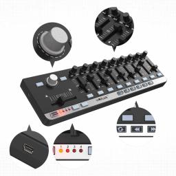 WORLDE-Portátil Mini MIDI Teclado Controlador, Slim-Line Control, Mini Instrumentos USB, EasyController 9 - Image 2
