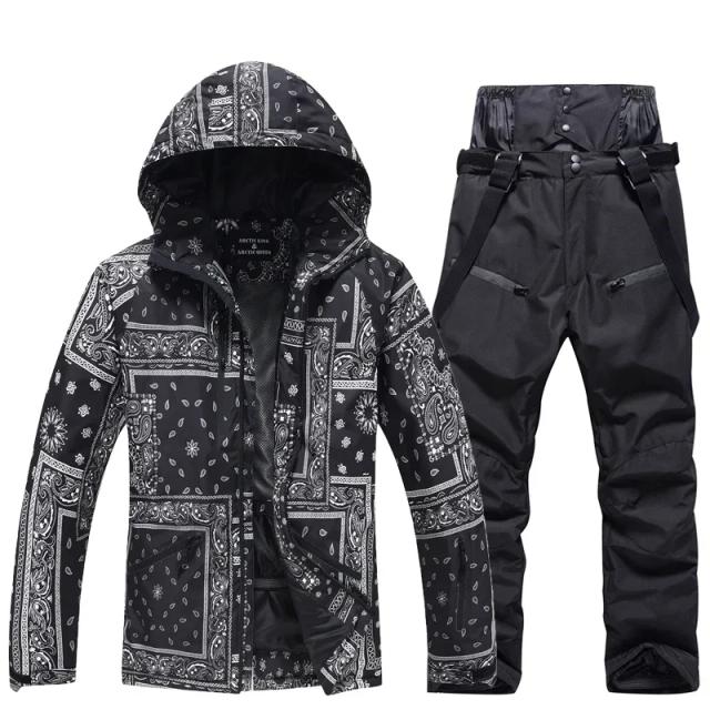 Conjunto Esqui Snowboard Masculino/Feminino -30 ℃ Impermeável