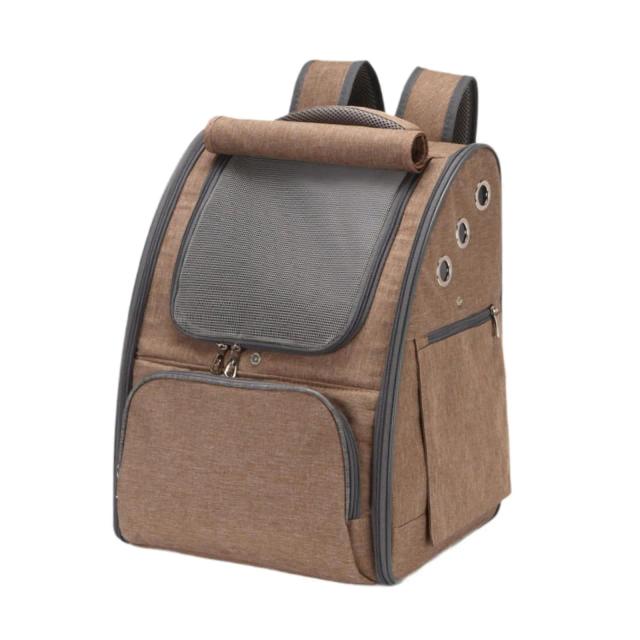 Mochila Portátil Estilosa para Transporte de Cachorros e Gatos