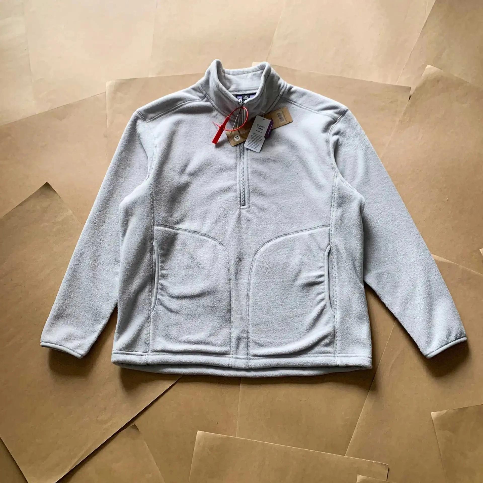 Esportes ao ar livre ciclismo moda viagem acampamento pesca caminhadas semi-zíper versátil casual velo gola alta jaqueta - Image 1