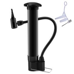 Bomba de ar manual para MTB bicicleta, válvula Schrader, leve bicicleta piso bomba, pneus, bolas, balões, 80PSI - Image 4