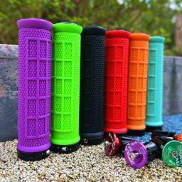 Ultraleve Mountain Bike Grips, guidão de ciclismo, sílica Gel, antiderrapante, absorção de choque, único bloqueio de expansão, MTB bicicleta Grips - Image 1