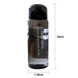 780ml garrafa de água com tampa de salto à prova de vazamento esportes drinkware cinta reutilizável portátil garrafa de água para crianças presente de fitness - Image 5