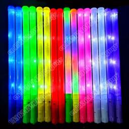 Colorful RGB LED Glow Sticks, Cheer Tube, Dark Light para o Natal, Aniversário, Fontes de festa de casamento, Bulk, 10 Pcs, 30Pcs - Image 2