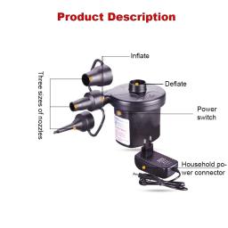 110v 220v casa veículo elétrico bomba de ar potável bomba inflável compressor para colchão piscina inflador de ar rápido ventilador - Image 3