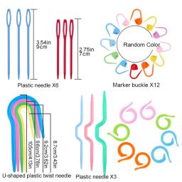 KRABALL-Bamboo Handle Crochet Hooks Kit, Agulhas de Tricô Set, DIY Craft, Ferramentas para Fios Weave, Acessórios de malha - Image 3