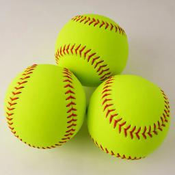 Softballs de couro para jogos, Tamanho oficial, Sem relação, Bola de treino, 12 ", Pacote 6 - Image 6