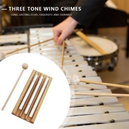 Instrumento de Percussão para Meditação e Cura, Trio Hand Chime, Carrilhão de Madeira, Chimes de Mão para Oração, Carrilhão Musical, Madeira - Image 4