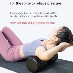 Rolo de espuma para ioga e pilates, 15x42cm, acessórios de espuma para ginásio, costas, perna, braço, relaxamento muscular, bloco de massagem - Image 5