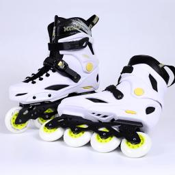Patins em linha para homens e mulheres, patins de velocidade profissional preto e branco, sapatos para estudantes, novo estilo, 2022 - Image 4