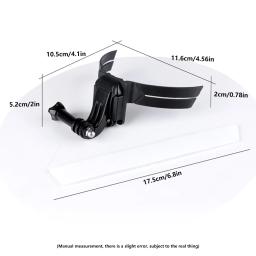 Capacete da motocicleta adesivo câmera montar moto chapéu queixo suporte titular ao ar livre ciclismo suprimentos substituição para gopro - Image 6