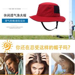 Chapéu de surf unisex com Chin Strap, Surf Indo Hat, Kitesurf Cap, Fisherman Water Sport Sun Cap, homens e mulheres, unisex - Image 6