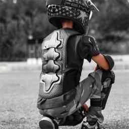 WOSAWE-Motocicleta Body Armor para Crianças, Cotovelo, Joelheiras, Bicicleta MTB, Snowboard, Hóquei, Armadura de Esqui, Protetor de Peito Traseiro, Crianças, 5-14 - Image 2