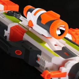 Acessórios universais para armas de brinquedo, para nerf n-strike elite series silenciador cauda estoque lanterna balas macias arma de brinquedo mosdified - Image 4