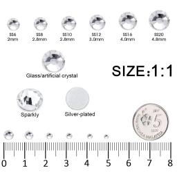 Prego arte strass kit 2400 pçs prego gemas ab flatback strass pedras preciosas, 6 tamanhos (1.5-4.5mm) pedras preciosas do prego cristal - Image 3