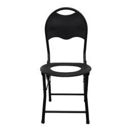 Metal portátil dobrável WC para acampar, WC de emergência ao ar livre com 70cm encosto, viagens e vivendo - Image 2