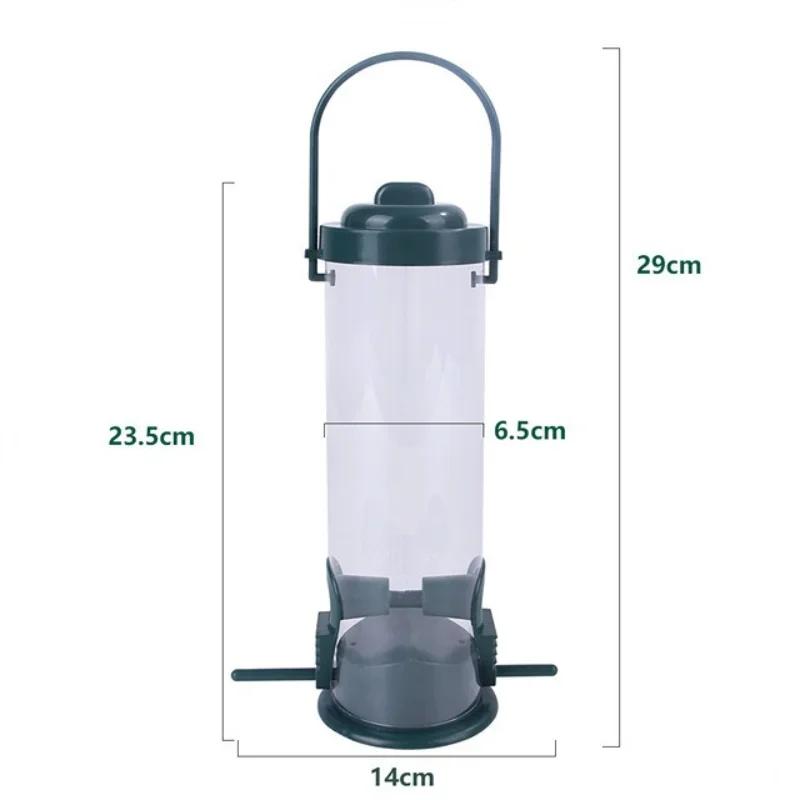 Dispensador automático do alimento do pássaro do animal de estimação, furos múltiplos, alimentador animal voador, alimentador exterior, ferramenta de alimentação do pé - Image 1