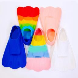 Crianças Especializada Nadadeiras de Mergulho para Homens e Mulheres Adulto Formação Pato Pés Silicone Nadadeiras Breaststroke Sapatos Caça submarina - Image 3