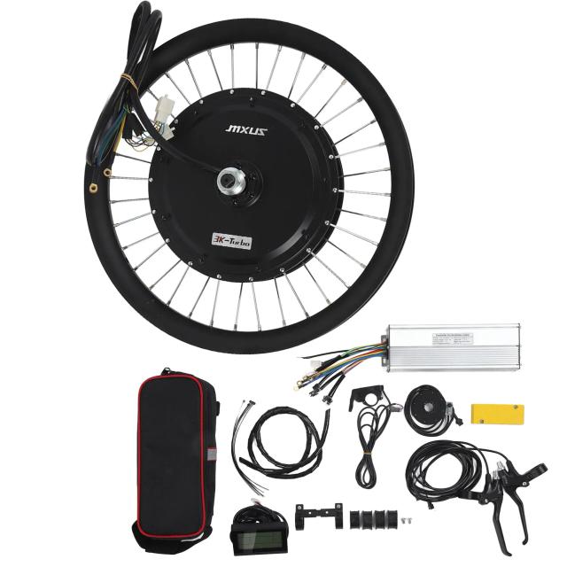 Kit de Conversão para Bicicleta Elétrica com Motor Traseiro Impermeável e Alta Potência, Facilite a Modificação da sua Bike