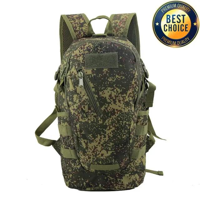 Mochila Tática Masculina de Camuflagem 35L para Caça, Escalada e Camping em 900D