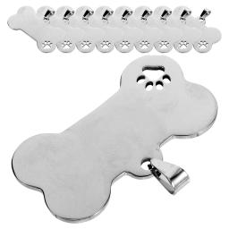 Etiquetas personalizadas para animais de estimação, encantos gravados do colar do cão, etiquetas de identificação para cães, 10 pcs - Image 3