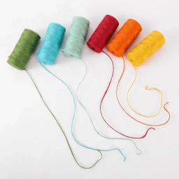 100m/rolo colorido artesanato fio de juta corda de cânhamo natural serapilheira cabo de hessian para diy artesanato arte embrulho de presente - Image 4