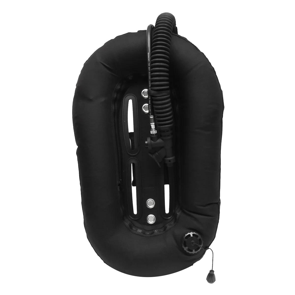 30Lbs Mergulho Mergulho Snorkeling Donut Asa Único Tanque BCD Flutuabilidade Compensador Profissional Diver Gear, Preto - Image 1
