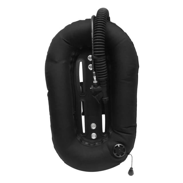 Compensador de Flutuabilidade Profissional para Mergulho e Snorkeling 30Lbs com Design Donut e Asa Única - Equipamento Diver Preto