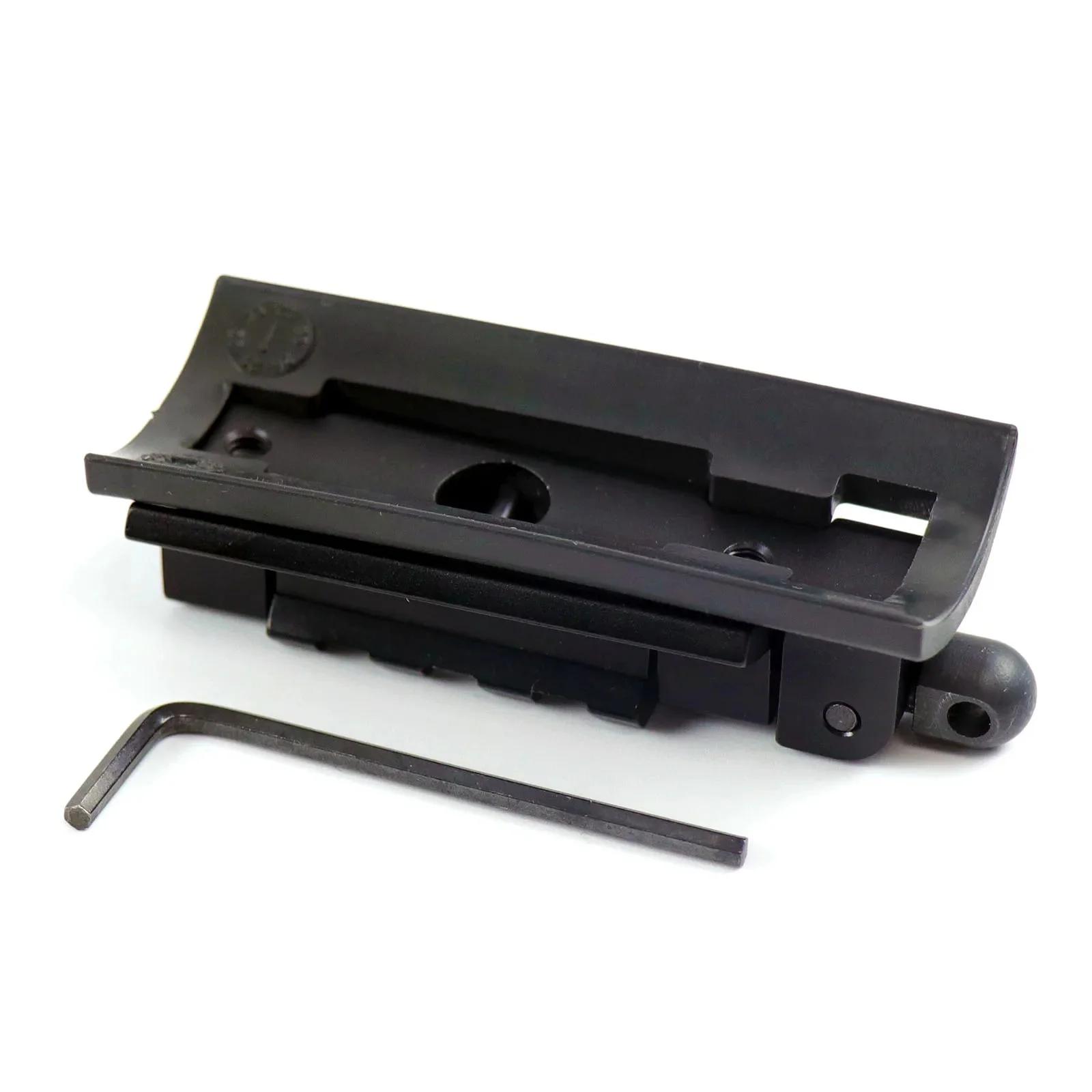 Placa adaptadora de trilho picatinny com construção durável, acessório tático de alumínio para alcance de trilho pic, acessórios de caça ao ar livre