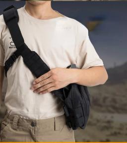 Caça grande capacidade saco de armazenamento tático 2 banger saco mensageiro alcance sacos tático crossbody tiro caça engrenagem sacos - Image 4