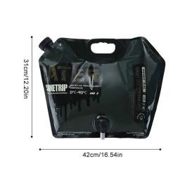 Engrossar Folding Water Bucket, saco portátil, recipiente de água, bolsa dobrável, Camping Suprimentos, 5 8L Capacidade, 1-5Pcs - Image 6