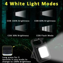 Lanterna LED para camping ao ar livre, Super brilhante, 15000 LM, suporte dobrável, abridor de garrafas, chaveiro USB recarregável, luz impermeável, ferramenta de camping - Image 2