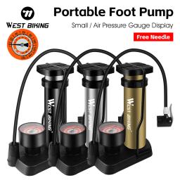 West bike-bomba ultra leve para bicicleta de estrada e mtb, insuflador de ar portátil, alta pressão 120psi - Image 1