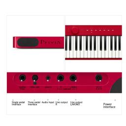 Piano Digital Eletrônico com 18 Timbres, Teclado MIDI, 88 Teclas, Boa Qualidade - Image 5