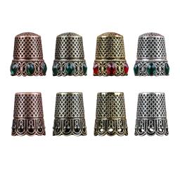 Dedal de costura antigo para bordado, dedal de metal resistente, artesanato bordado, corte Quilting, ferramentas de costura DIY - Image 1