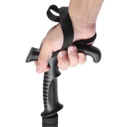 Bastão de trekking telescópico ultraleve, muleta de acampamento com alça em t, bastão de caminhada antichoque para idosos nórdicos, fácil de colocar no saco - Image 5