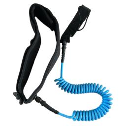 Coiled Safety Board Leash, elástico máximo, comprimento até 10 pés, ajustável para surf, iniciante, prática de fornecimento - Image 3