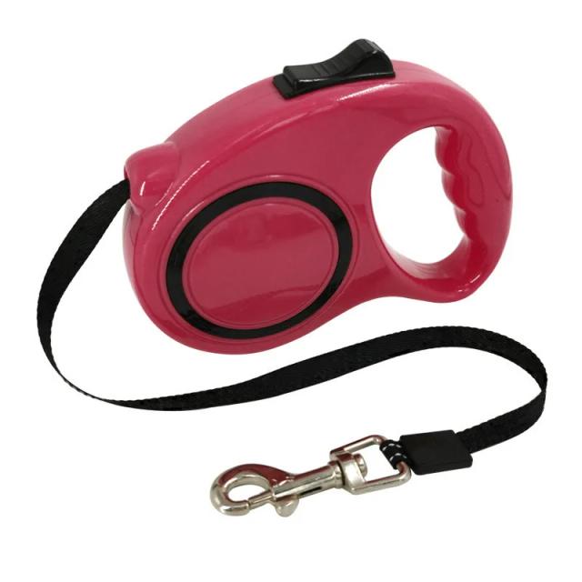 Trela Retrátil Automática para Cães e Gatos - 3m e 5m de Durabilidade em Pistas de Caminhada e Corrida para Pets