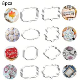 Moldes De Biscoito De Aço Inoxidável, Conjunto De Cortador De DIY, Combinação De Fronteira, Cozimento De Cozinha, Bolo, Pastelaria, Chocolate, Acessórios De Decoração - Image 1
