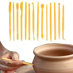 14 Peças Ferramentas De Argila Para Crianças Polymer Pottery Clay Spatula Escultura Ferramentas De Modelagem De Argila Ferramentas Para Crianças Adultos Iniciantes E Artesanato - Image 3