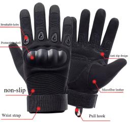 Luvas de motocicleta meio dedo completo para homens e mulheres, proteção contra juntas, esportes, ciclismo, bicicleta, bicicleta, caça, tiro - Image 6