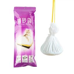 Saco de maca de gato de fechamento automático suprimentos de gato leve compostable durável forros de caixa de areia de gato de estimação - Image 4