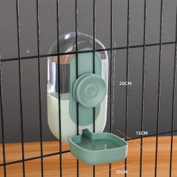 Alimentador automático com tigela suspensa Garrafa de água Recipiente de alimento Dispensador para cachorro, gatos, coelho, pássaros, produto de alimentação animal de estimação 27oz - Image 2