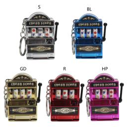 Mini cassino sorte charme jackpot chaveiros bolsas charme pingente chaveiro novidade presentes para mulheres - Image 3