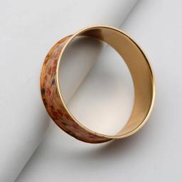 Flor impressa pulseira de metal para as mulheres bonito romântico moda pulseira vintage designer novo estilo para meninas presentes acessórios 2023337 - Image 4