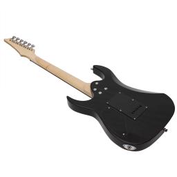 IRIN-Sunset Black Guitarra Elétrica, 24 Frets, 6 Cordas, Corpo de Bege, Guitarra Pescoço com Saco, Amplificador, Sintonizador, Capo Pick, Pano de limpeza - Image 4