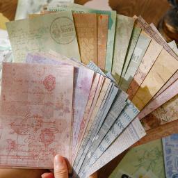 30 pçs adesivos vintage material kit de combinação de papel diy colagem lixo diário decoração materiais scrapbooking conjuntos - Image 6